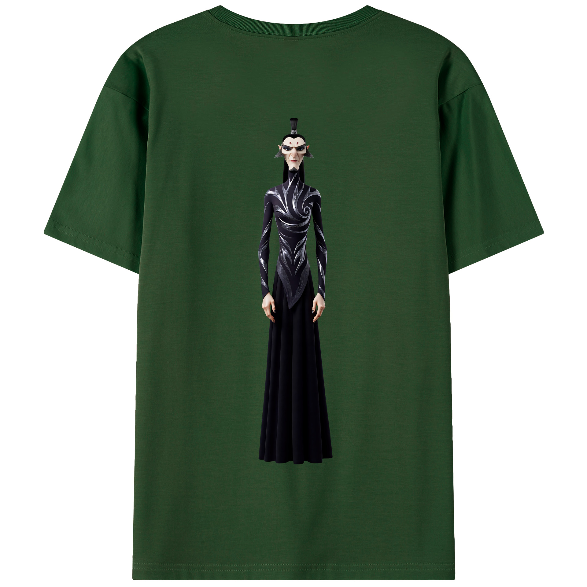 （画像用） Ne Zha 2 ナタ 魔童の大暴れ 綿100％半袖Tシャツ（背面プリント）